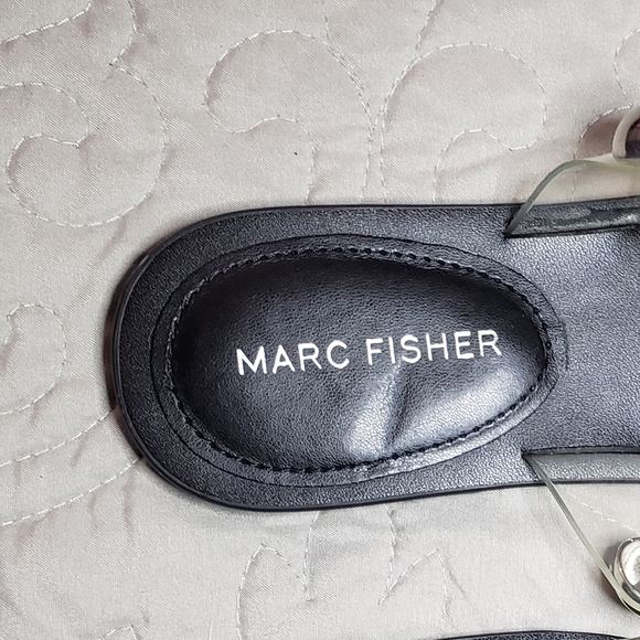 Marc Fisher Clear Studded Strap Slip-on Sandals - Picture 6 of 6